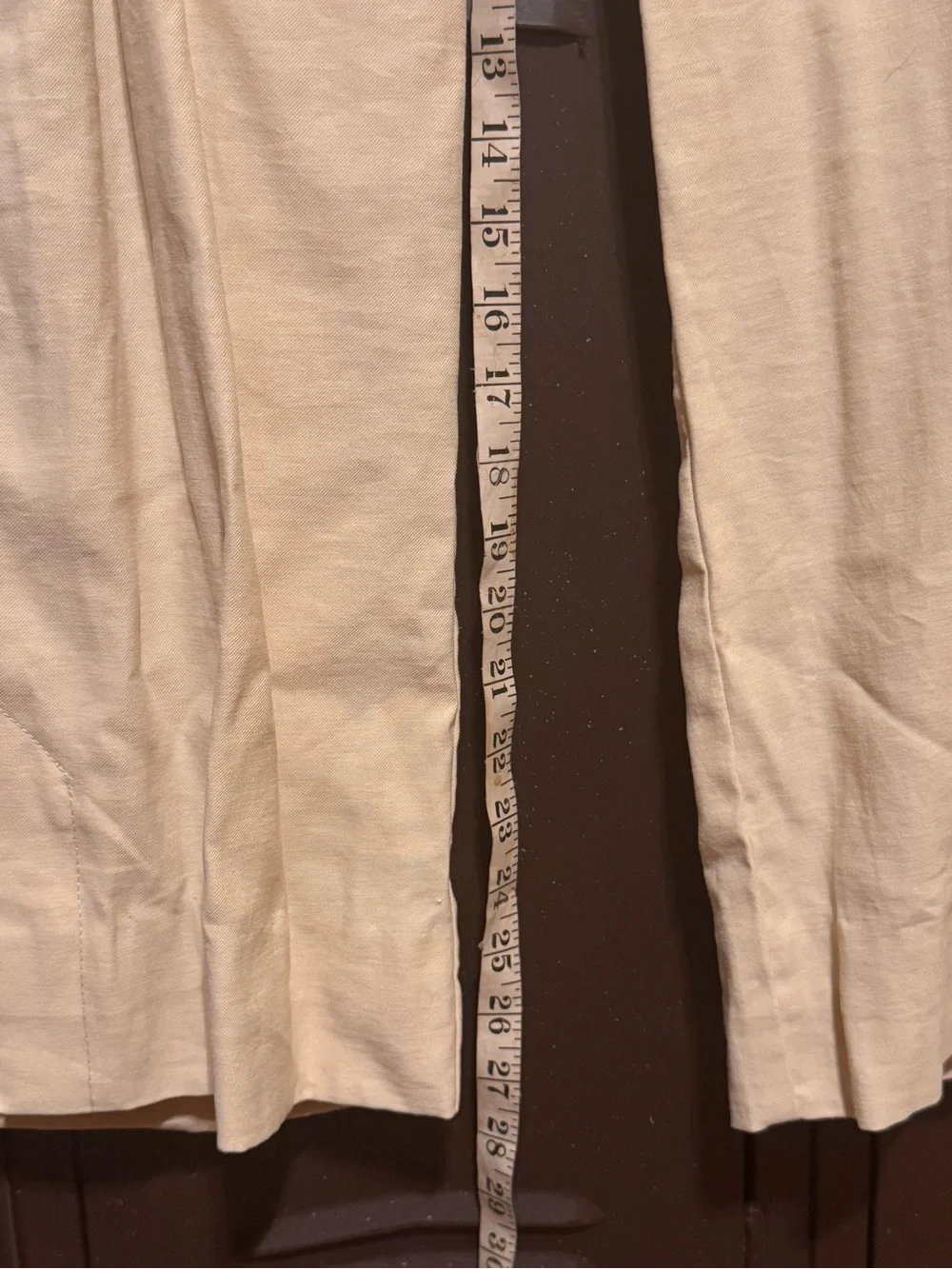 H&M Hi Rise Linen Blend Straight-Leg Pants